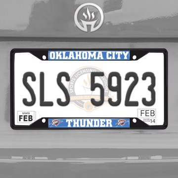 Picture of NBA - Oklahoma City Thunder License Plate Frame - Black