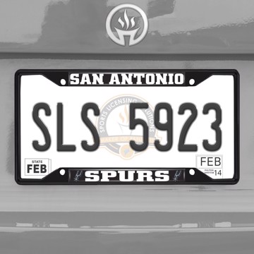 Picture of NBA - San Antonio Spurs License Plate Frame - Black