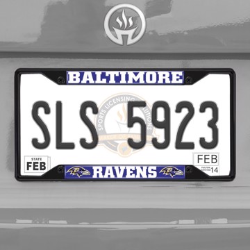 Picture of NFL - Baltimore Ravens License Plate Frame - Black