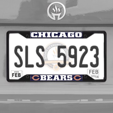 Picture of NFL - Chicago Bears  License Plate Frame - Black