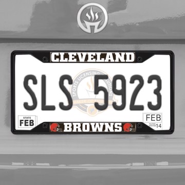 Picture of NFL - Cleveland Browns  License Plate Frame - Black