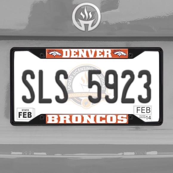 Picture of NFL - Denver Broncos  License Plate Frame - Black