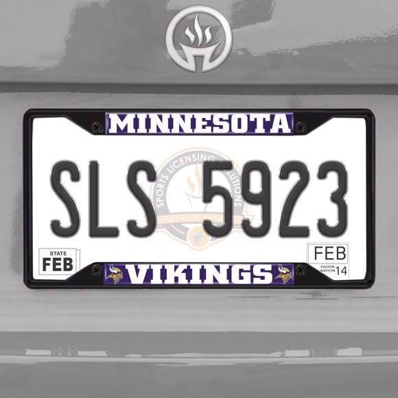 Picture of NFL - Minnesota Vikings  License Plate Frame - Black
