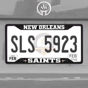 Picture of NFL - New Orleans Saints  License Plate Frame - Black