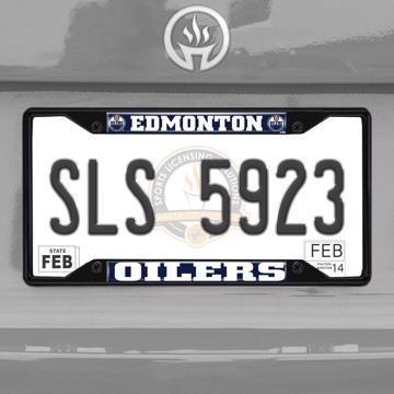 Picture of NHL - Edmonton Oilers License Plate Frame - Black