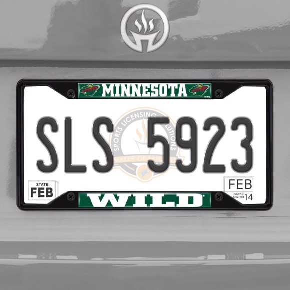 Picture of NHL - Minnesota Wild License Plate Frame - Black