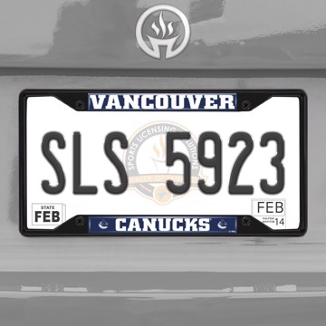 Picture of NHL - Vancouver Canucks License Plate Frame - Black