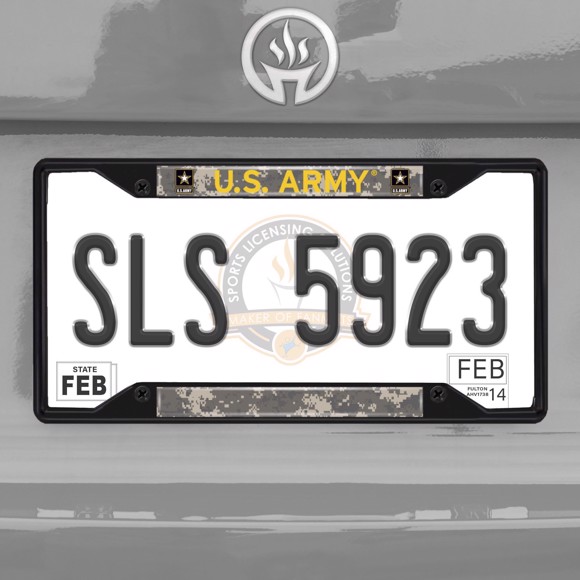 Picture of U.S. Army License Plate Frame - Black