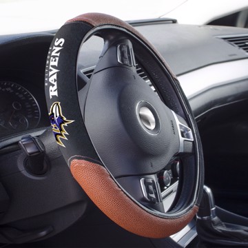 Picture of Baltimore Ravens Sports Grip Steering Wheel Cover