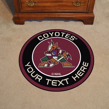 Picture of Arizona Coyotes Personalized Roundel Mat Rug