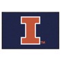 Picture of Illinois Illini 4X6 Logo Mat - Landscape