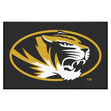Picture of Missouri Tigers 4X6 Logo Mat - Landscape