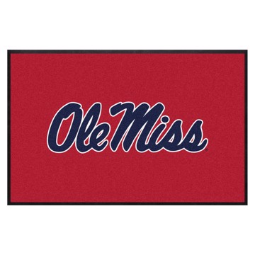 Picture of Ole Miss Rebels 4X6 Logo Mat - Landscape