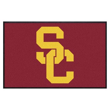 Picture of Southern California Trojans 4X6 Logo Mat - Landscape