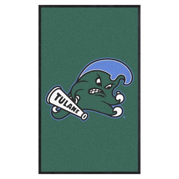 Picture of Tulane Green Wave 3X5 Logo Mat - Portrait