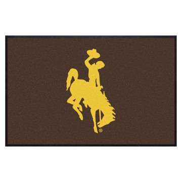 Picture of Wyoming Cowboys 4X6 Logo Mat - Landscape