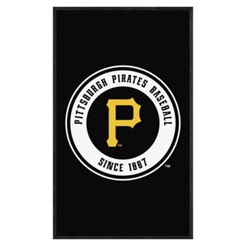 Picture of Pittsburgh Pirates 3X5 High-Traffic Mat with Durable Rubber Backing