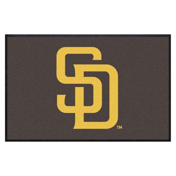 Picture of San Diego Padres 4X6 High-Traffic Mat with Durable Rubber Backing