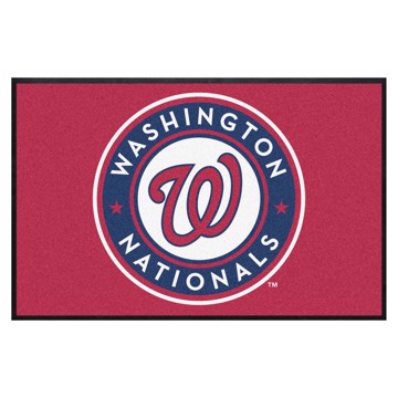 Picture of Washington Nationals 4X6 High-Traffic Mat with Durable Rubber Backing
