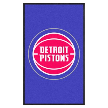 Picture of Detroit Pistons 3X5 High-Traffic Mat with Rubber Backing