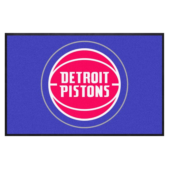 Picture of Detroit Pistons 4X6 High-Traffic Mat with Durable Rubber Backing