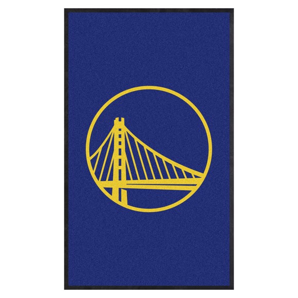 Picture of Golden State Warriors 3X5 High-Traffic Mat with Rubber Backing