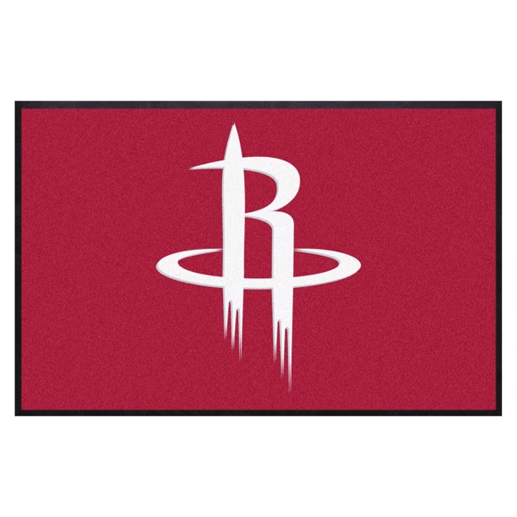 Picture of Houston Rockets 4X6 High-Traffic Mat with Rubber Backing