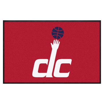Picture of Washington Wizards 4X6 High-Traffic Mat with Rubber Backing