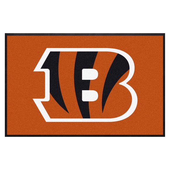 Picture of Cincinnati Bengals 4X6 High-Traffic Mat with Durable Rubber Backing