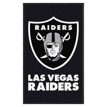 Picture of Las Vegas Raiders 3X5 High-Traffic Mat with Durable Rubber Backing