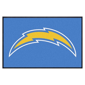 Picture of Los Angeles Chargers 4X6 High-Traffic Mat with Durable Rubber Backing