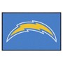 Picture of Los Angeles Chargers 4X6 High-Traffic Mat with Durable Rubber Backing