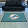 Picture of Miami Dolphins 4X6 High-Traffic Mat with Durable Rubber Backing