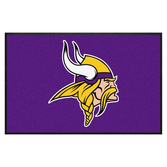 Picture of Minnesota Vikings 4X6 High-Traffic Mat with Durable Rubber Backing
