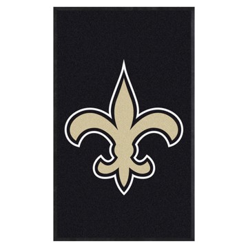 Picture of New Orleans Saints 3X5 High-Traffic Mat with Durable Rubber Backing