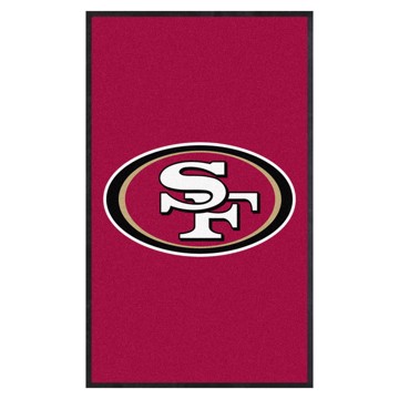 Picture of San Francisco 49ers 3X5 High-Traffic Mat with Durable Rubber Backing