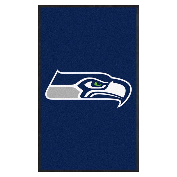 Picture of Seattle Seahawks 3X5 High-Traffic Mat with Durable Rubber Backing