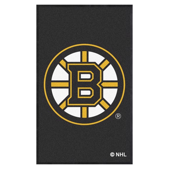 Picture of Boston Bruins 3X5 High-Traffic Mat with Rubber Backing