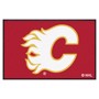 Picture of Calgary Flames 4X6 High-Traffic Mat with Rubber Backing