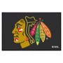 Picture of Chicago Blackhawks 4X6 High-Traffic Mat with Rubber Backing