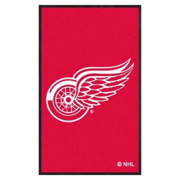 Picture of Detroit Red Wings 3X5 High-Traffic Mat with Rubber Backing