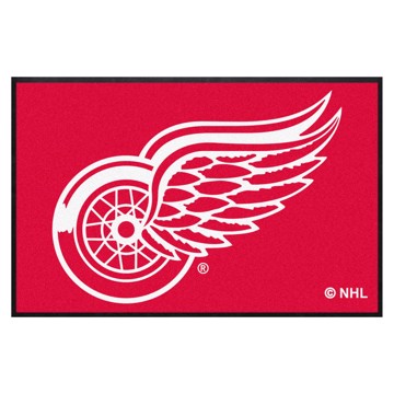 Picture of Detroit Red Wings 4X6 High-Traffic Mat with Durable Rubber Backing