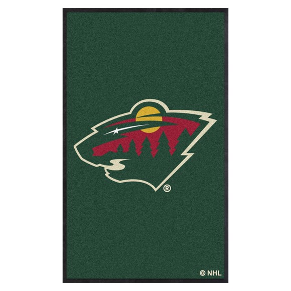 Picture of Minnesota Wild 3X5 High-Traffic Mat with Durable Rubber Backing