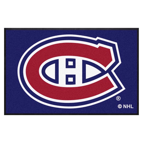 Picture of Montreal Canadiens 4X6 High-Traffic Mat with Rubber Backing