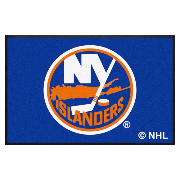 Picture of New York Islanders 4X6 High-Traffic Mat with Rubber Backing