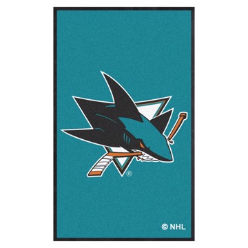 Picture of San Jose Sharks 3X5 High-Traffic Mat with Rubber Backing