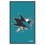 Picture of San Jose Sharks 3X5 High-Traffic Mat with Durable Rubber Backing