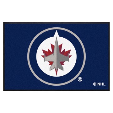 Picture of Winnipeg Jets 4X6 High-Traffic Mat with Durable Rubber Backing