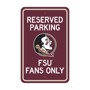 Picture of Florida State Seminoles Team Color Reserved Parking Sign Décor 18in. X 11.5in. Lightweight