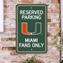 Picture of Miami Hurricanes Parking Sign